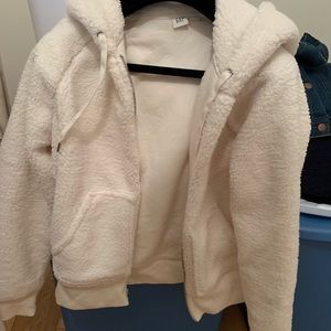 GAP faux Sherpa hoodie